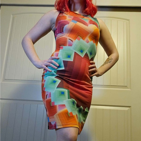Desigual Bodycon Printed Dress - Picture 2 of 3